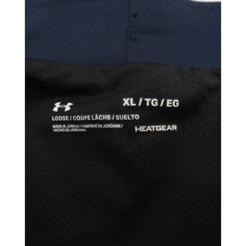 Under Armour HeatGear Navy Blue Running Shorts Womens XL Loose Fit 3 Inch Inseam